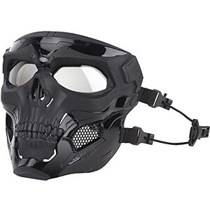 OAREA Masque d'halloween Masques de Squelette du crâne de crâne avec Goggle for Cosplay Film Propps Fête de Mascarade (Color : BK) - Publicité OAREA Masque d'halloween Masques de Squelette du crâne de crâne avec Goggle for Cosplay Film Propps Fête de Mascarade (Color : BK) - Publicité