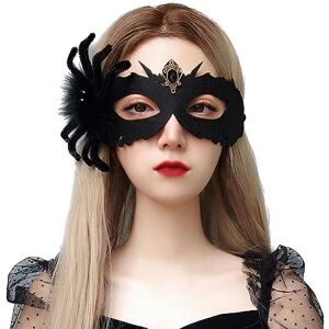 Clataly Fleur araignée Dieu faux masque Halloween demi visage adulte cristal masque Party costume cosplay photo prop fille (A) - Publicité Clataly Fleur araignée Dieu faux masque Halloween demi visage adulte cristal masque Party costume cosplay photo prop fille (A) - Publicité