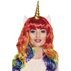 Boland Générique Pe721 Perruque Multicolore Licorne Avec Oreilles Et Corne En Latex Taille Unique - Publicité Boland Générique Pe721 Perruque Multicolore Licorne Avec Oreilles Et Corne En Latex Taille Unique - Publicité