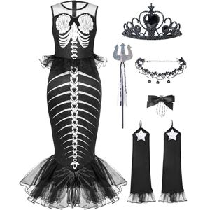 Spooktacular Creations Déguisement squelette de sirène enfant fille - Publicité Spooktacular Creations Déguisement squelette de sirène enfant fille - Publicité