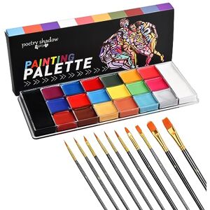 volumoon 20 Couleurs Peinture Corporelle pour Le Visage Palette Maquillage pour Enfants et Adultes Peinture Artistique Lavables pour Carnaval Halloween Cosplay Soirées à Thème Pâques Noël - Publicité volumoon 20 Couleurs Peinture Corporelle pour Le Visage Palette Maquillage pour Enfants et Adultes Peinture Artistique Lavables pour Carnaval Halloween Cosplay Soirées à Thème Pâques Noël - Publicité
