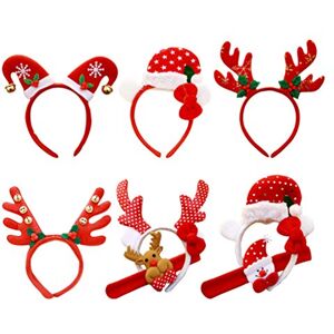 Toyvian Lot de 6 bandeaux de Noël en forme de renne, bonhomme de neige, Père Noël - Publicité Toyvian Lot de 6 bandeaux de Noël en forme de renne, bonhomme de neige, Père Noël - Publicité