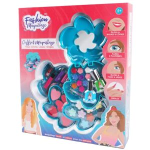 Coffret Maquillage Floral MGM avec Miroir - Cosmétiques 4 étages - Publicité Coffret Maquillage Floral MGM avec Miroir - Cosmétiques 4 étages - Publicité