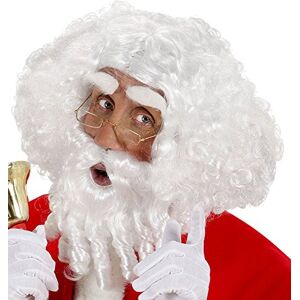 W WIDMANN MILANO Party Fashion Widmann x0784 Père Noël Perruque ondulée Cheveux, Barbe, Moustache et Sourcils, Blanc - Publicité W WIDMANN MILANO Party Fashion Widmann x0784 Père Noël Perruque ondulée Cheveux, Barbe, Moustache et Sourcils, Blanc - Publicité