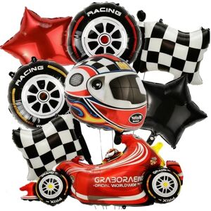 Pararty 8Pièces Ballons Aluminium Voiture de Course Décoration Anniversaire Thème Voiture pour Enfants Garçons Ballons Fête Résistants pour Décoration Voiture Anniversaire - Publicité Pararty 8Pièces Ballons Aluminium Voiture de Course Décoration Anniversaire Thème Voiture pour Enfants Garçons Ballons Fête Résistants pour Décoration Voiture Anniversaire - Publicité