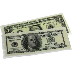 CUCUBA 10 serviettes double voile fête anniversaire thème billet de 1 (un) dollar + 10 serviettes de table de 100 dollars (34 x 33 cm) - Publicité CUCUBA 10 serviettes double voile fête anniversaire thème billet de 1 (un) dollar + 10 serviettes de table de 100 dollars (34 x 33 cm) - Publicité