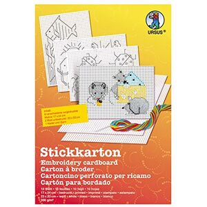 Ursus Ensemble de Papier de Bricolage - Carton à Broder Varié - 10 pcs - Publicité Ursus Ensemble de Papier de Bricolage - Carton à Broder Varié - 10 pcs - Publicité