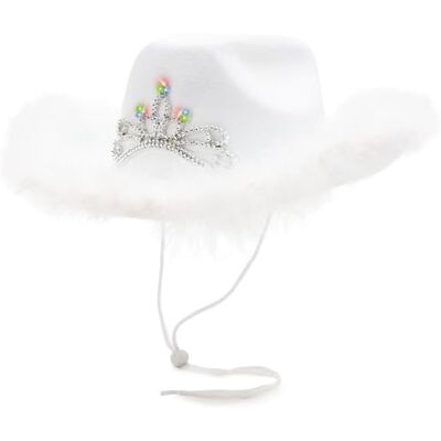 Toyland ® Chapeau de cowboy 38 cm (15") avec lumières LED clignotantes et bordure en plumes Festivals, concerts, déguisements et accessoires pour enterrement de vie de jeune fille - Publicité Toyland ® Chapeau de cowboy 38 cm (15") avec lumières LED clignotantes et bordure en plumes Festivals, concerts, déguisements et accessoires pour enterrement de vie de jeune fille - Publicité