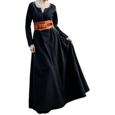 Leonardo Carbone® Robe Lina pour femme Design col en V Silhouette trapèze Carnaval, Halloween, cosplay, LARP, médiéval, costume, robe Coton - Publicité Leonardo Carbone® Robe Lina pour femme Design col en V Silhouette trapèze Carnaval, Halloween, cosplay, LARP, médiéval, costume, robe Coton - Publicité