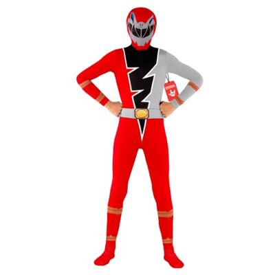 Morphsuits Deguisement Power Rangers Enfant, Costume Halloween Enfant Combinaison Seconde Peau Rouge à Capuche, Fermeture Éclair, Parfait pour Halloween, Idéal pour le Cosplay - Publicité Morphsuits Deguisement Power Rangers Enfant, Costume Halloween Enfant Combinaison Seconde Peau Rouge à Capuche, Fermeture Éclair, Parfait pour Halloween, Idéal pour le Cosplay - Publicité