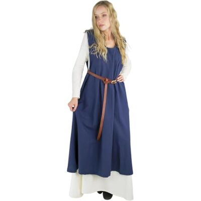 Leonardo Carbone® Gerda Surrobe pour femme Sans manches Emmanchures larges Carnaval, Halloween, cosplay, LARP, Moyen-Âge, costume, robe, coton 100 % coton - Publicité Leonardo Carbone® Gerda Surrobe pour femme Sans manches Emmanchures larges Carnaval, Halloween, cosplay, LARP, Moyen-Âge, costume, robe, coton 100 % coton - Publicité