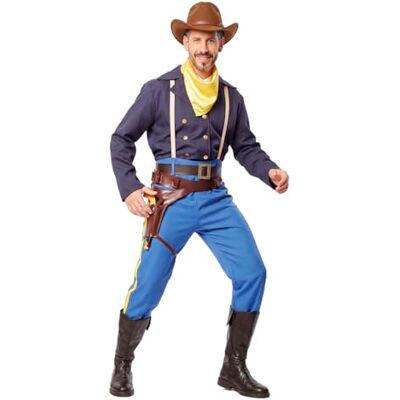 EUROCARNAVALES Déguisement Cowboy Wayne Homme - Publicité EUROCARNAVALES Déguisement Cowboy Wayne Homme - Publicité