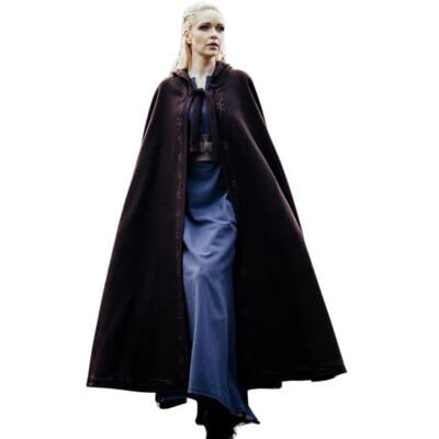 Leonardo Carbone® Cape médiévale unisexe en laine avec broderie Alma – Vêtements médiévaux pour homme et femme – Cape pour homme, costume de Hobbit, vêtements LARP, Viking, cosplay, Halloween - Publicité Leonardo Carbone® Cape médiévale unisexe en laine avec broderie Alma – Vêtements médiévaux pour homme et femme – Cape pour homme, costume de Hobbit, vêtements LARP, Viking, cosplay, Halloween - Publicité