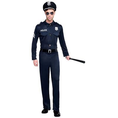 Boland Costume policier pour hommes, 4 pièces, costume de carnaval pour une fête à thème, Halloween ou le carnaval, costume de police - Publicité Boland Costume policier pour hommes, 4 pièces, costume de carnaval pour une fête à thème, Halloween ou le carnaval, costume de police - Publicité