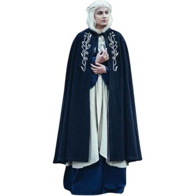 Leonardo Carbone® Cape médiévale Lyra unisexe Vêtements médiévaux pour femme et homme Cape pour homme Costume de Hobbit Vêtements LARP Viking Cosplay Halloween Carnaval 100 % coton - Publicité Leonardo Carbone® Cape médiévale Lyra unisexe Vêtements médiévaux pour femme et homme Cape pour homme Costume de Hobbit Vêtements LARP Viking Cosplay Halloween Carnaval 100 % coton - Publicité