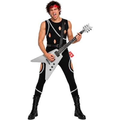 Fun Shack Deguisement Rock Homme, Costume Annees 80 Halloween Homme Pantalon, Débardeur, Ceinture & Bandeau, Look Rockeur Années 80, Parfait pour Halloween, Idéal pour se Déguiser - Publicité Fun Shack Deguisement Rock Homme, Costume Annees 80 Halloween Homme Pantalon, Débardeur, Ceinture & Bandeau, Look Rockeur Années 80, Parfait pour Halloween, Idéal pour se Déguiser - Publicité