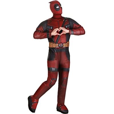 Jazwares Marvel Costume de super-héros Deadpool Deluxe pour homme – Licence officielle - Publicité Jazwares Marvel Costume de super-héros Deadpool Deluxe pour homme – Licence officielle - Publicité