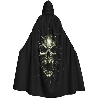 Faduni Cape unisexe à capuche avec tête de mort effrayante pour Halloween Cosplay Halloween Noël Déguisement pour adultes - Publicité Faduni Cape unisexe à capuche avec tête de mort effrayante pour Halloween Cosplay Halloween Noël Déguisement pour adultes - Publicité