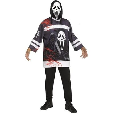 Fun World Maillot de hockey sur glace et masque de fantôme à capuche pour adulte Taille unique - Publicité Fun World Maillot de hockey sur glace et masque de fantôme à capuche pour adulte Taille unique - Publicité