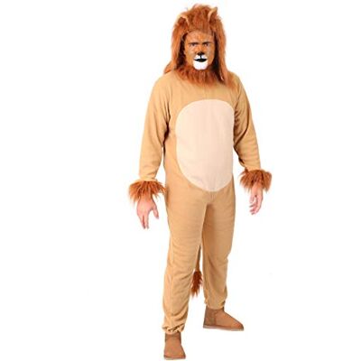 I LOVE FANCY DRESS Costume de lion 2 pièces pour adulte avec queue + capuche séparée pour déguisement, journée mondiale du livre, Halloween et personnage de la télévision et du film - Publicité I LOVE FANCY DRESS Costume de lion 2 pièces pour adulte avec queue + capuche séparée pour déguisement, journée mondiale du livre, Halloween et personnage de la télévision et du film - Publicité