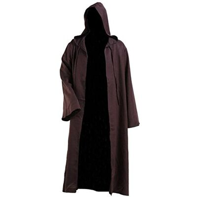 GOLDSTITCH Men Hooded Robe Cloak Knight Fancy Cool Cosplay Costume - Publicité GOLDSTITCH Men Hooded Robe Cloak Knight Fancy Cool Cosplay Costume - Publicité