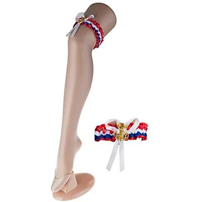 Funny Fashion abrakado.nath 1 jarretiere Bleu Blanc Rouge Ancre Coquin Deguisement St Valentin Fete - Publicité Funny Fashion abrakado.nath 1 jarretiere Bleu Blanc Rouge Ancre Coquin Deguisement St Valentin Fete - Publicité