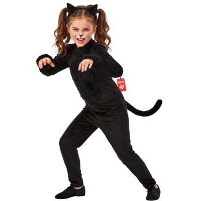 Fun Shack Deguisement Chat Noir Enfant, Costume Chat Halloween Combinaison à Queue & Serre-tête à Oreilles, Look de Chat Noir, Parfait pour Halloween, Idéal pour les Jeux de Rôle - Publicité Fun Shack Deguisement Chat Noir Enfant, Costume Chat Halloween Combinaison à Queue & Serre-tête à Oreilles, Look de Chat Noir, Parfait pour Halloween, Idéal pour les Jeux de Rôle - Publicité