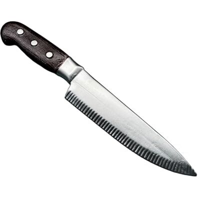 Rubber Johnnies Couteau de cuisine, plastique rigide, déguisement, épées, boucher, Halloween, Myers, armes, accessoire, manche marron - Publicité Rubber Johnnies Couteau de cuisine, plastique rigide, déguisement, épées, boucher, Halloween, Myers, armes, accessoire, manche marron - Publicité