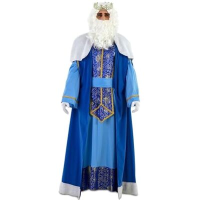 EUROCARNAVALES Déguisement Roi Mage luxe bleu Melchior adulte Bleu M/L (52) - Publicité EUROCARNAVALES Déguisement Roi Mage luxe bleu Melchior adulte Bleu M/L (52) - Publicité