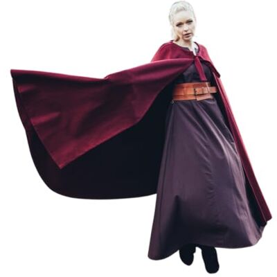 Leonardo Carbone® Cape médiévale unisexe sans capuche Kuno Vêtements médiévaux pour femme et homme Cape pour homme Costume de Hobbit LARP Viking Cosplay pour homme, Halloween, carnaval - Publicité Leonardo Carbone® Cape médiévale unisexe sans capuche Kuno Vêtements médiévaux pour femme et homme Cape pour homme Costume de Hobbit LARP Viking Cosplay pour homme, Halloween, carnaval - Publicité