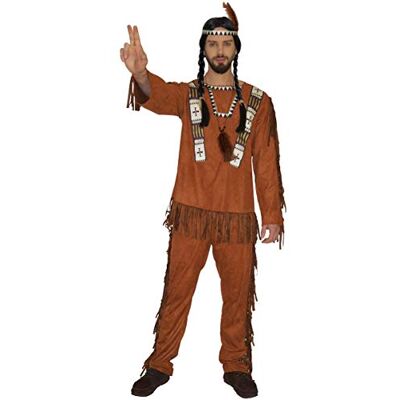 Maylynn Costume d'Indien Nodyn homme XXL Costume d'indien pour homme aspect daim avec franges, bandeau et collier, costume de couple assorti disponible séparément - Publicité Maylynn Costume d'Indien Nodyn homme XXL Costume d'indien pour homme aspect daim avec franges, bandeau et collier, costume de couple assorti disponible séparément - Publicité