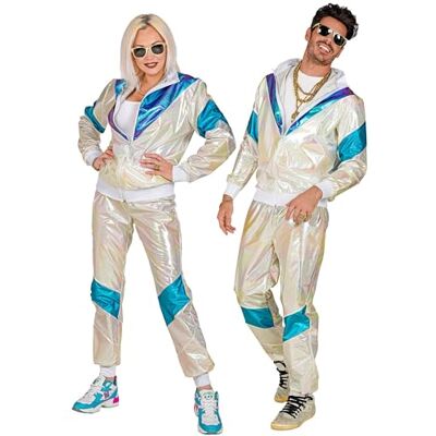 W WIDMANN MILANO Party Fashion Survêtement des années 80 Costume avec veste et pantalon au look rétro pour le carnaval, les soirées à thème et les festivals - Publicité W WIDMANN MILANO Party Fashion Survêtement des années 80 Costume avec veste et pantalon au look rétro pour le carnaval, les soirées à thème et les festivals - Publicité