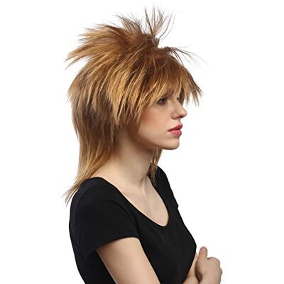 WIG ME UP DH1190-K27 Perruque Dame Homme Halloween Carnaval crêpée Wave Punk années 80 Hard Rock Blond Pixie - Publicité WIG ME UP DH1190-K27 Perruque Dame Homme Halloween Carnaval crêpée Wave Punk années 80 Hard Rock Blond Pixie - Publicité
