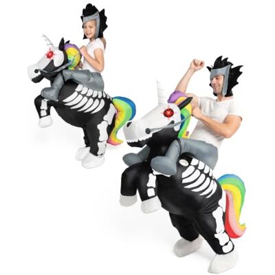 Spooktacular Creations Costume d'Halloween gonflable Costume gonflable de squelette et de licorne Adulte Unisexe Taille unique - Publicité Spooktacular Creations Costume d'Halloween gonflable Costume gonflable de squelette et de licorne Adulte Unisexe Taille unique - Publicité