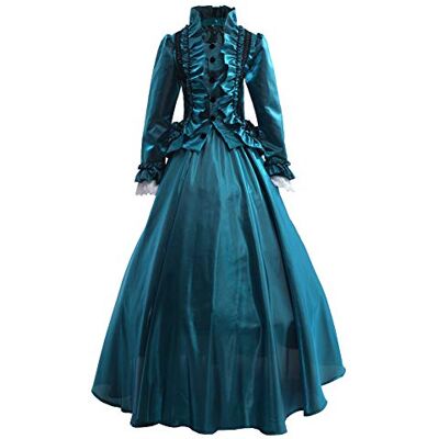 GRACEART Femmes Victorienne Robe avec Jupon Medieval Carnaval Vêtements - Publicité GRACEART Femmes Victorienne Robe avec Jupon Medieval Carnaval Vêtements - Publicité
