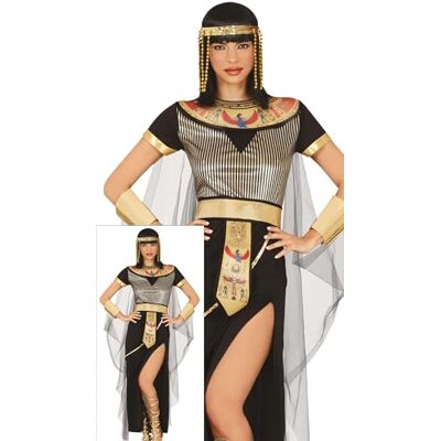 Costume égyptien pour femme - Noir avec ceinture - Publicité Costume égyptien pour femme - Noir avec ceinture - Publicité