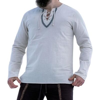 Leonardo Carbone® Chemise Médiévale Elfriede Unisex Chemise Medievale Homme & Dames Manche Longue, Costume Medieval, Tenue et Vetements de Festival, LARP, Renaissance, Cosplay 100% Coton - Publicité Leonardo Carbone® Chemise Médiévale Elfriede Unisex Chemise Medievale Homme & Dames Manche Longue, Costume Medieval, Tenue et Vetements de Festival, LARP, Renaissance, Cosplay 100% Coton - Publicité