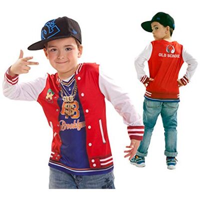 My Other Me Viving Costumes Viving Costumes231098 Rappeur Boy T-Shirt à Manches Longues Taille Unique (8–10 Ans) - Publicité My Other Me Viving Costumes Viving Costumes231098 Rappeur Boy T-Shirt à Manches Longues Taille Unique (8–10 Ans) - Publicité
