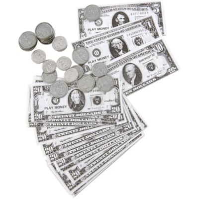 P'tit Clown 15021 Set de Monnaie USA Lot Faux Billets Dollar, Fausses Pièces Décoration, Accessoire Déguisement Anniversaire, Soirées, Fêtes à Thèmes, Anniversaire Plastique et Papier - Publicité P'tit Clown 15021 Set de Monnaie USA Lot Faux Billets Dollar, Fausses Pièces Décoration, Accessoire Déguisement Anniversaire, Soirées, Fêtes à Thèmes, Anniversaire Plastique et Papier - Publicité