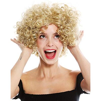 WIG ME UP 1352-ZA89 Perruque Dame Carnaval Halloween Diva Courte bouclée Raie Centrale Blonde - Publicité WIG ME UP 1352-ZA89 Perruque Dame Carnaval Halloween Diva Courte bouclée Raie Centrale Blonde - Publicité