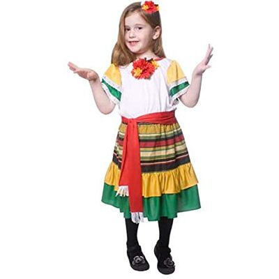 Déguisement de danseuse mexicaine pour petite fille - Dress Up America - Publicité Déguisement de danseuse mexicaine pour petite fille - Dress Up America - Publicité