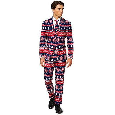 OppoSuits Fun Ugly Christmas for Men – Nordic Noel – Full Suit: Jacket, Pants & Tie Costume d39homme Homme - Publicité OppoSuits Fun Ugly Christmas for Men – Nordic Noel – Full Suit: Jacket, Pants & Tie Costume d39homme Homme - Publicité