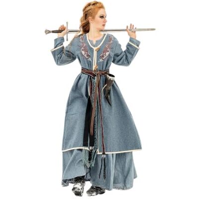 Leonardo Carbone® Manteau Viking Birka Skadi Manteau pour femme classique Vêtement médiéval Veste d'hiver pour femme Coupe-vent Costume de carnaval Vêtements LARP Viking Cosplay pour - Publicité Leonardo Carbone® Manteau Viking Birka Skadi Manteau pour femme classique Vêtement médiéval Veste d'hiver pour femme Coupe-vent Costume de carnaval Vêtements LARP Viking Cosplay pour - Publicité