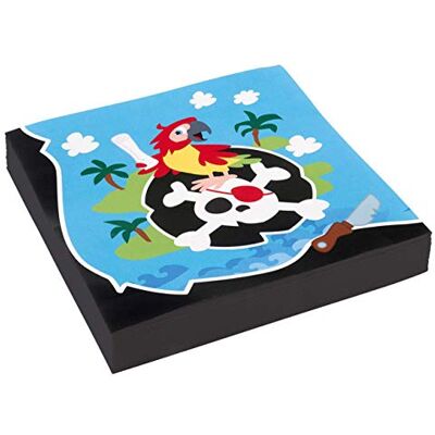 amscan 9902122 Lot de 20 Serviettes Motif Pirate - Publicité amscan 9902122 Lot de 20 Serviettes Motif Pirate - Publicité