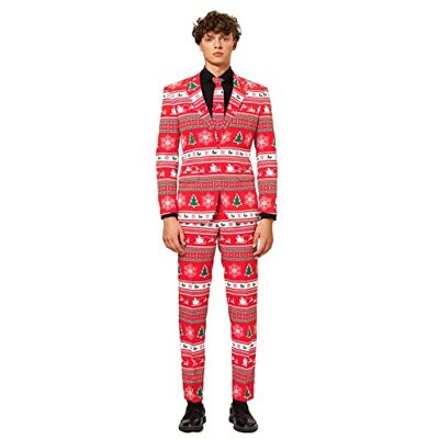 OppoSuits Fun Ugly Christmas for Men – Winter Wonderland – Full Suit: Jacket, Pants & Tie Costume d39homme Homme - Publicité OppoSuits Fun Ugly Christmas for Men – Winter Wonderland – Full Suit: Jacket, Pants & Tie Costume d39homme Homme - Publicité