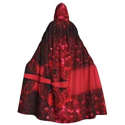 Faduni Cape à capuche unisexe avec cygnes blancs avec arbre floral rose pour Noël, Halloween, sorcière, fête des vampires pour adultes - Publicité Faduni Cape à capuche unisexe avec cygnes blancs avec arbre floral rose pour Noël, Halloween, sorcière, fête des vampires pour adultes - Publicité
