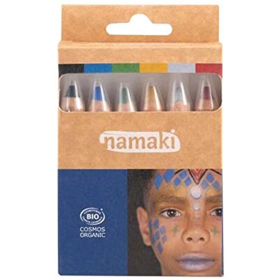 Namaki Kit de 6 Crayons de Maquillage Jumbo Thème Intergalactique Certifiés Bio Cosmos - Publicité Namaki Kit de 6 Crayons de Maquillage Jumbo Thème Intergalactique Certifiés Bio Cosmos - Publicité