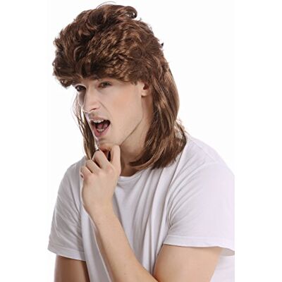 WIG ME UP G-2-ZA6 Perruque brune crépée bross dame homme carnaval halloween mulet années 80 beauf - Publicité WIG ME UP G-2-ZA6 Perruque brune crépée bross dame homme carnaval halloween mulet années 80 beauf - Publicité