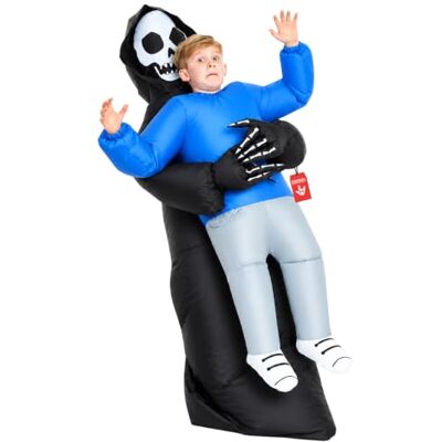 Morphsuits - Oppblåsbar Bærende Mann med Ljåen - Noir - Costume - Publicité Morphsuits - Oppblåsbar Bærende Mann med Ljåen - Noir - Costume - Publicité