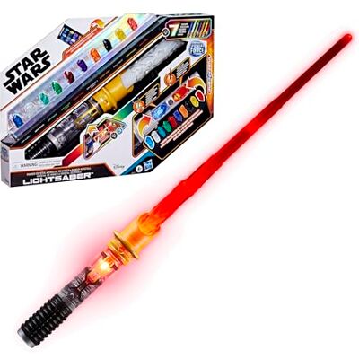 Star Wars Sabre Laser Cristal Kyber, 7 Couleurs et 10 Cristaux, Plus de 50 Combinaisons de Couleurs, Sons et lumières, Jouets pour Enfants, dès 4 Ans - Publicité Star Wars Sabre Laser Cristal Kyber, 7 Couleurs et 10 Cristaux, Plus de 50 Combinaisons de Couleurs, Sons et lumières, Jouets pour Enfants, dès 4 Ans - Publicité
